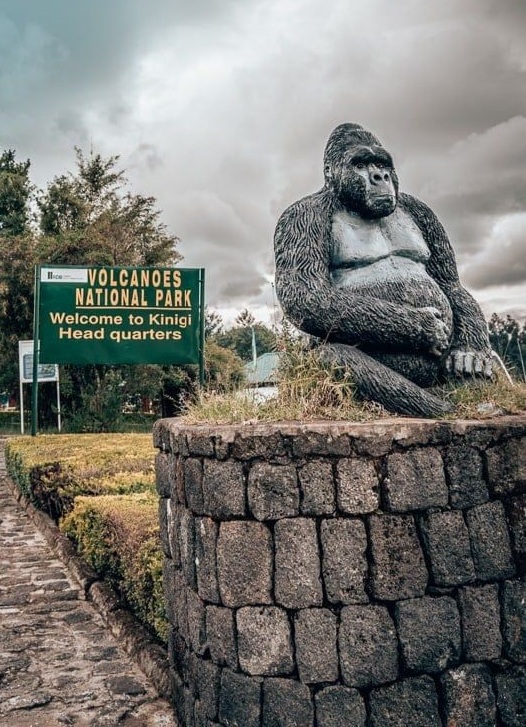 Rwanda Gorilla safari - Volcanoes National Park entrance